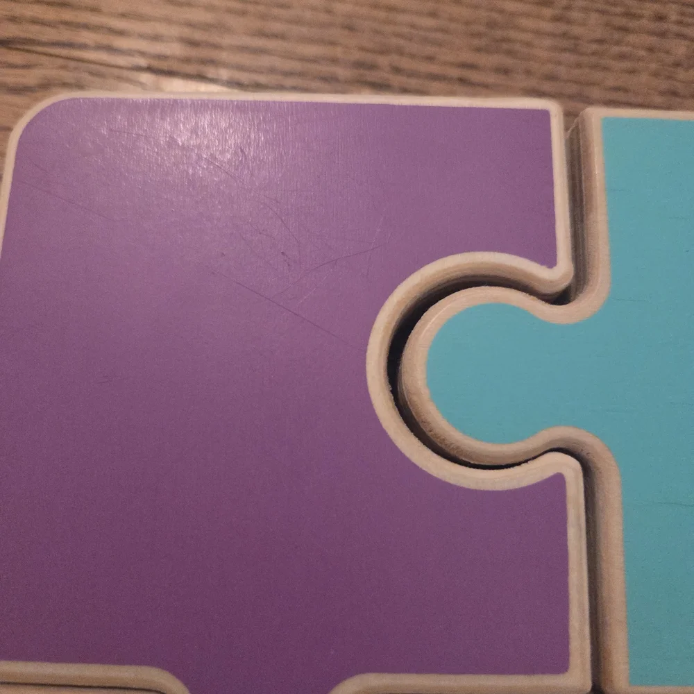 Lovevery-  Colorful Chunky Wooden Jiggsaw Puzzle